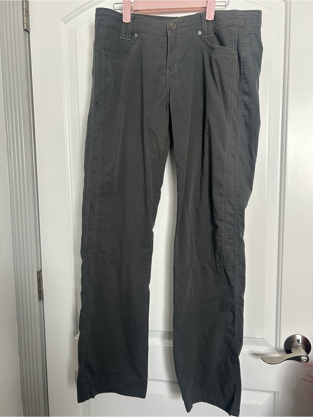 KUHL Women's Charcoal Straight-Leg Hiking Pants Size 12 Outdoor Hiking Gorpcore